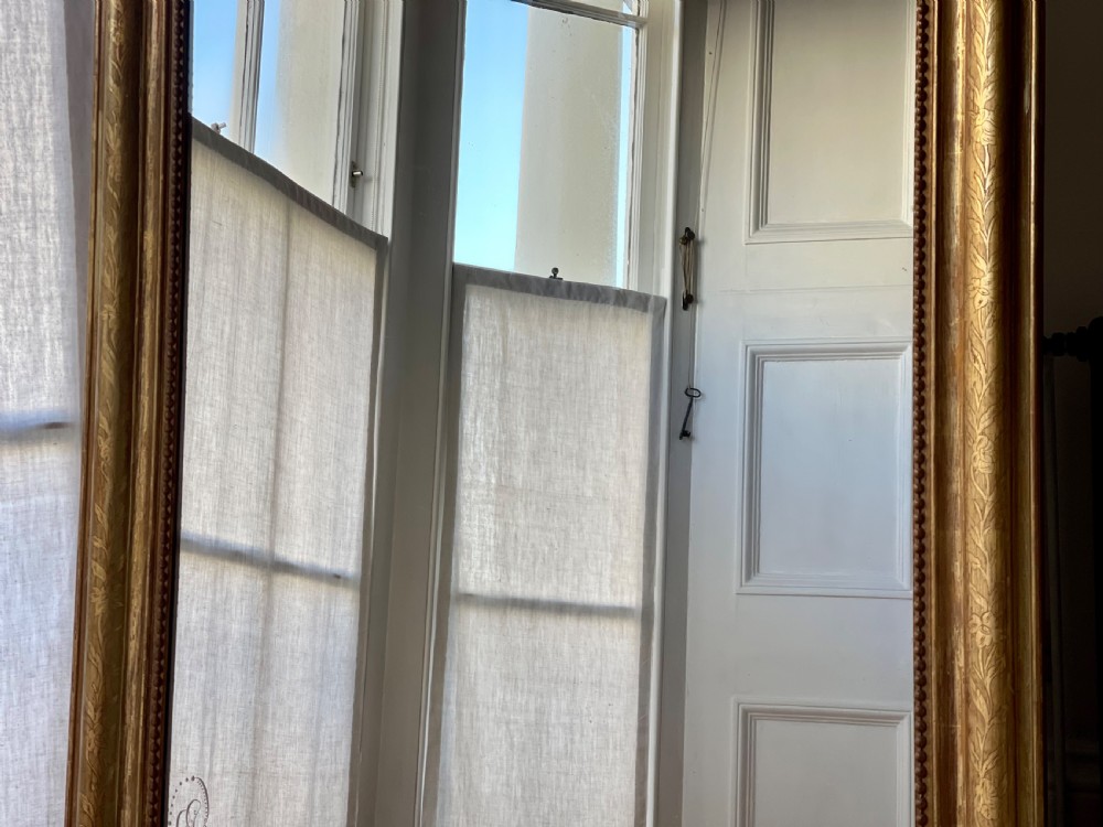 Large antique French gilt Louis Philippe mirror  View VII