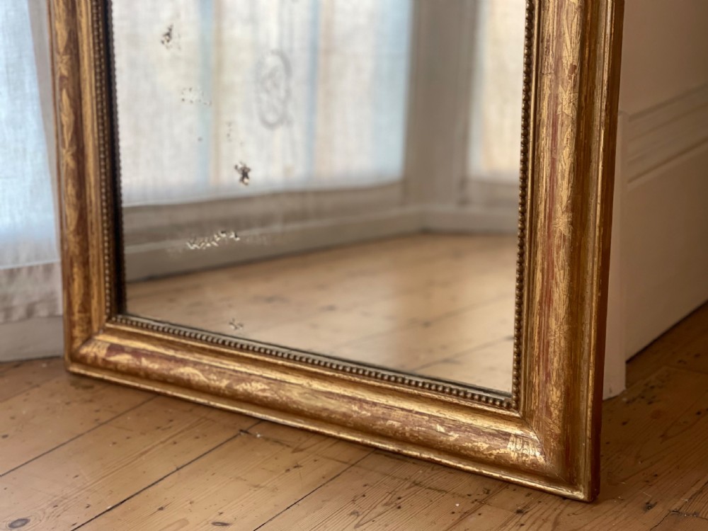 Antique French gilt Louis Philippe mirror View VII