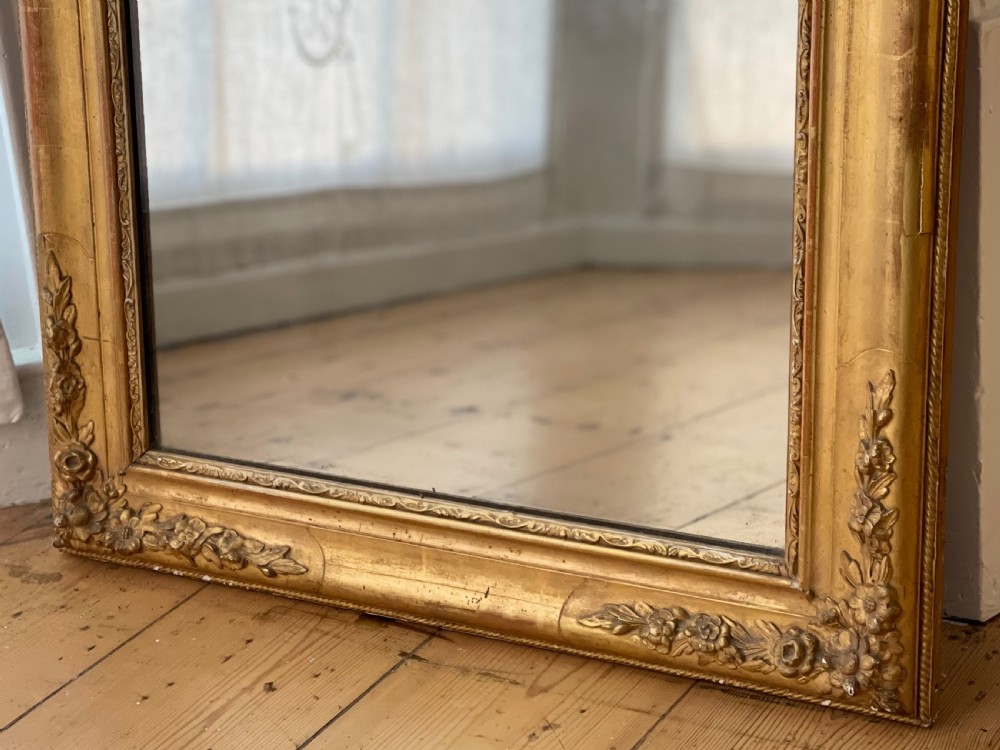 Antique French gilt Louis Philippe mirror View VIII