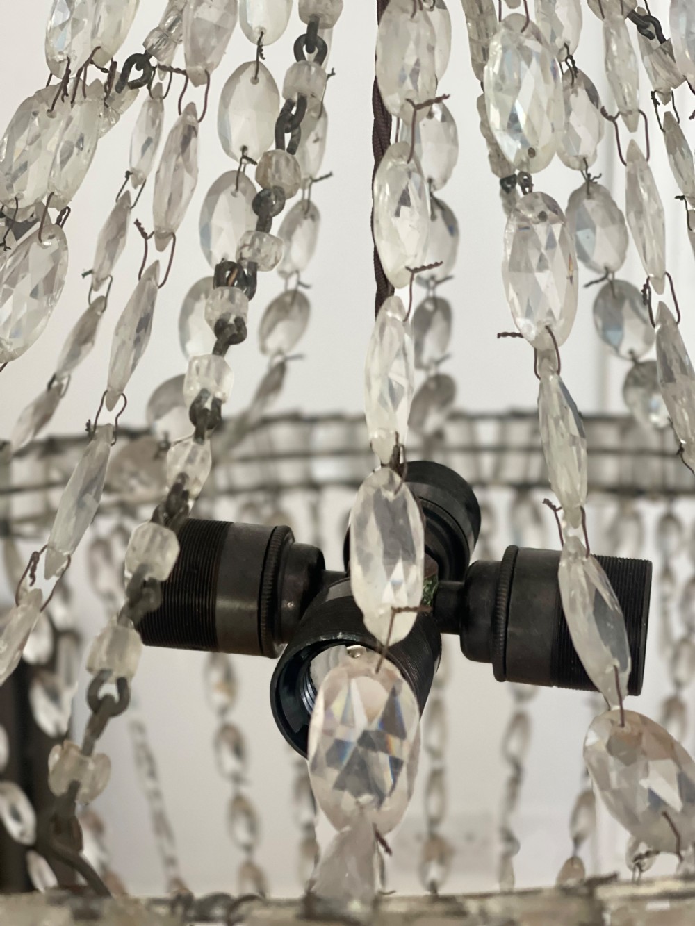 Large  antique French bag Chandelier  View VI