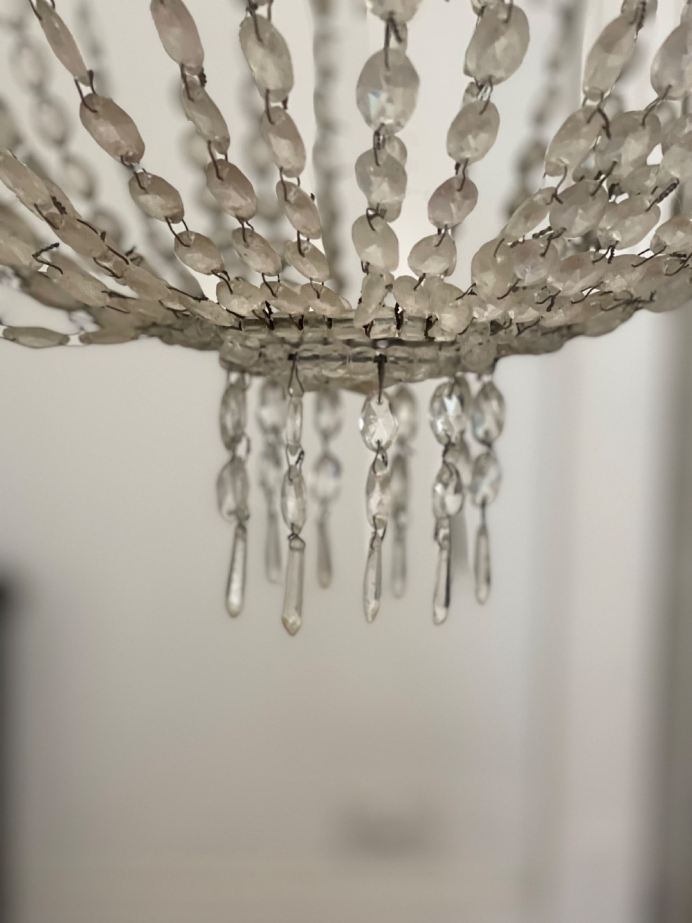 Large  antique French bag Chandelier  View VII