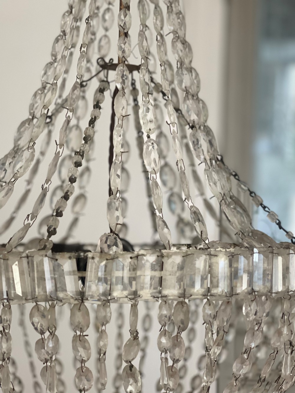 Large  antique French bag Chandelier  View IX
