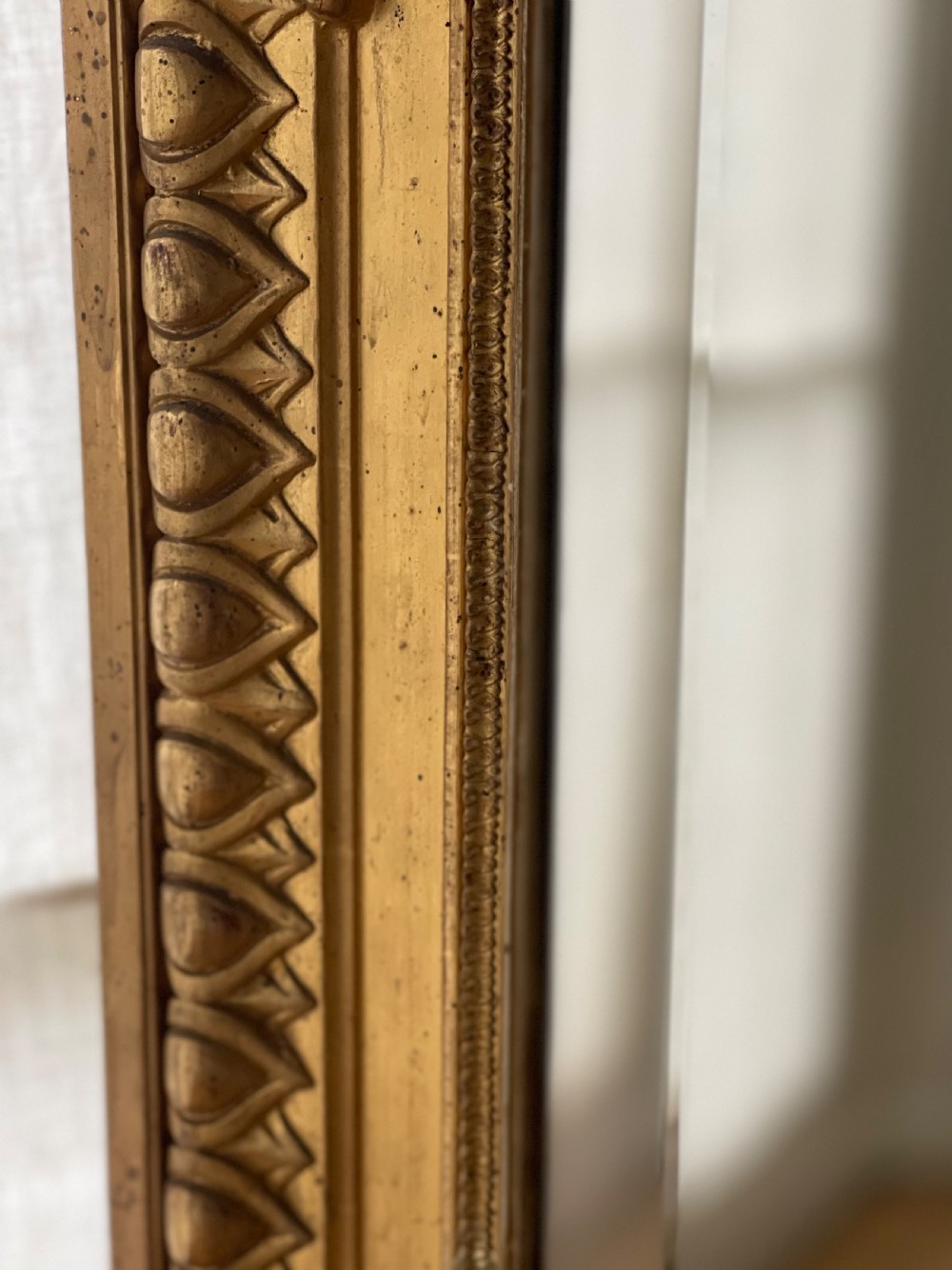 Large antique French gilt Louis XV mirror
 View IV