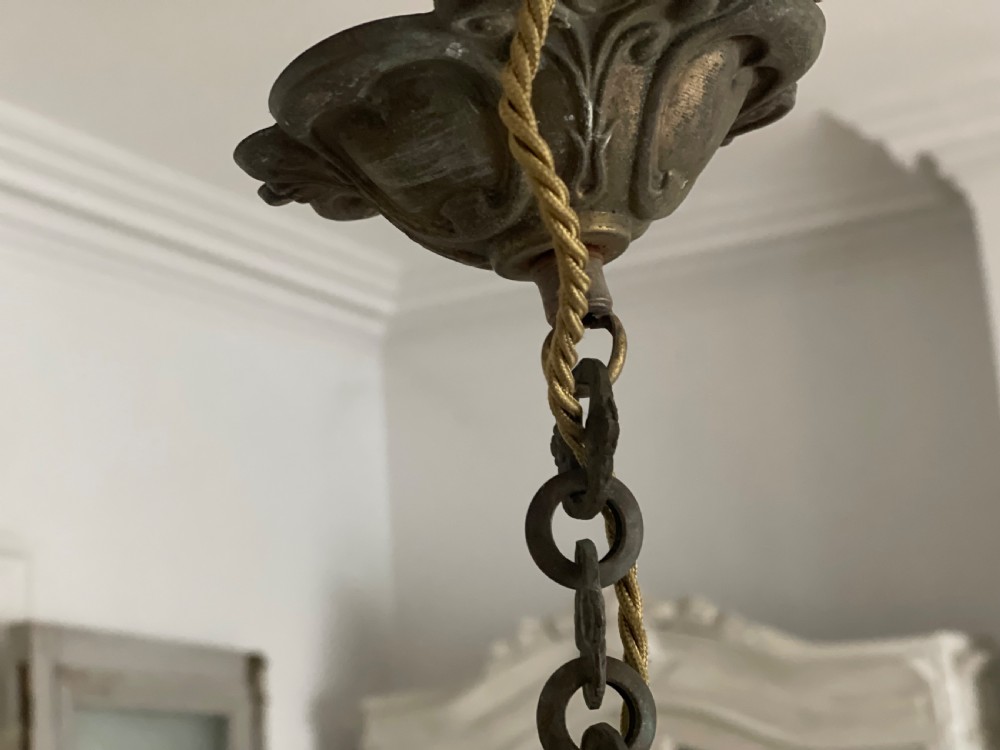 Antique French crystal chandelier - rewired View VI