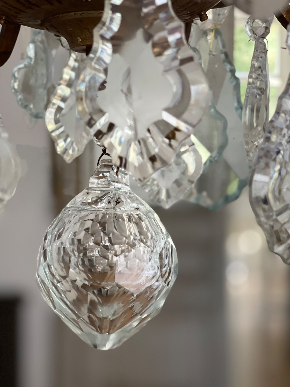 Pair of large French chandeliers View VI