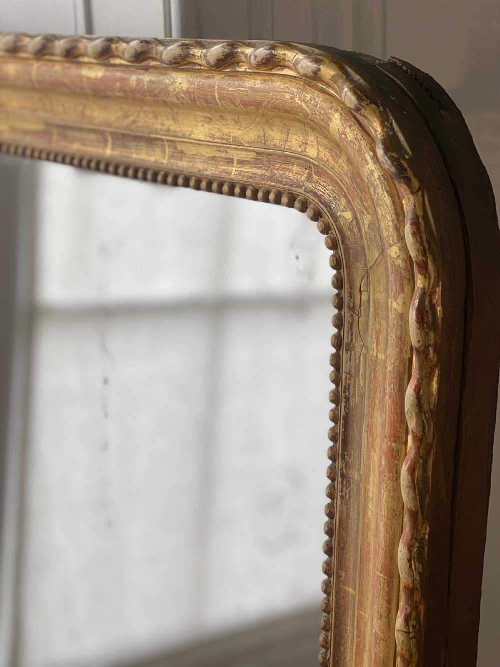 French gilt Louis Philippe mirror c1800 - mercury glass View II