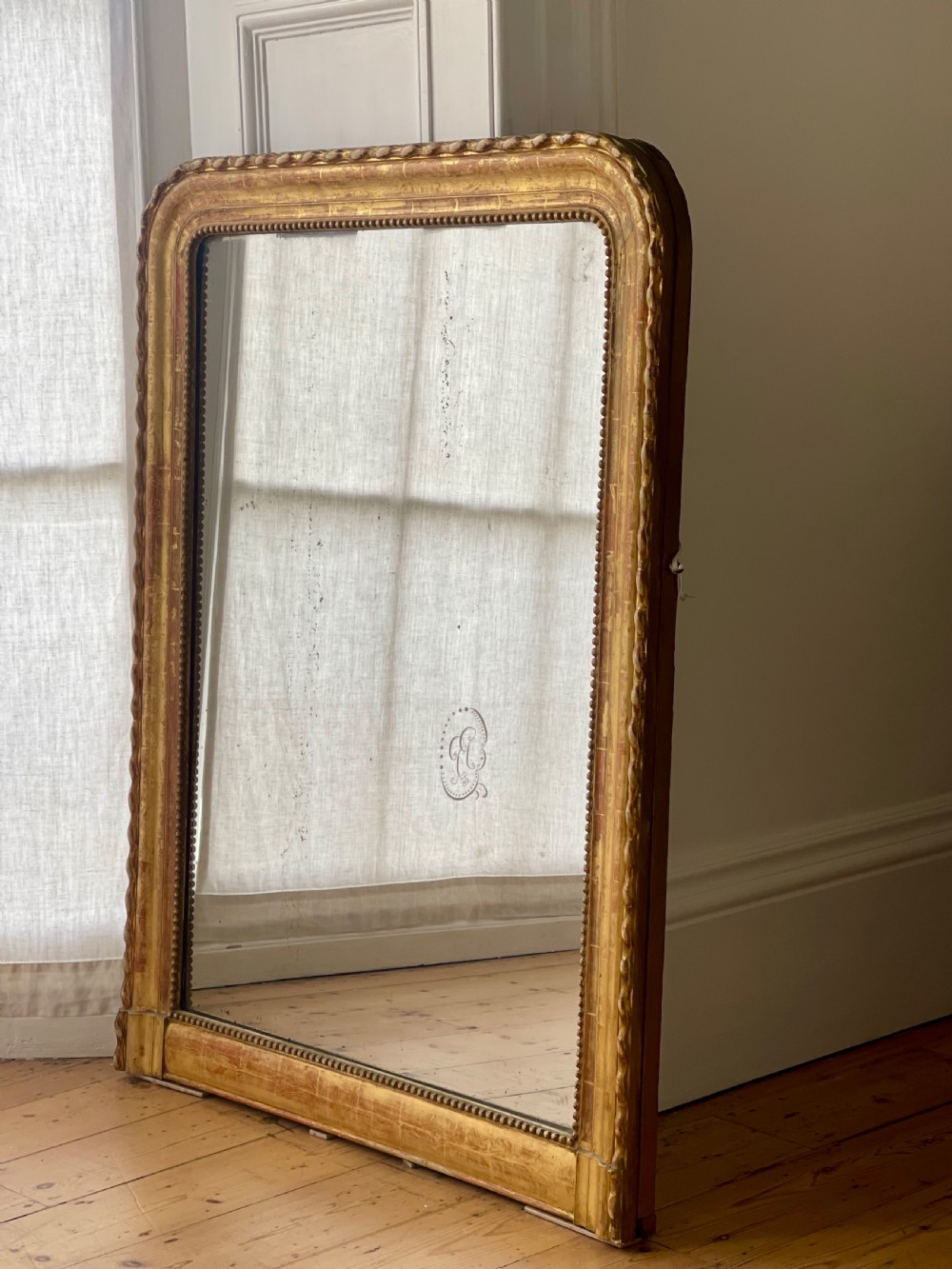 French gilt Louis Philippe mirror c1800 - mercury glass View IV