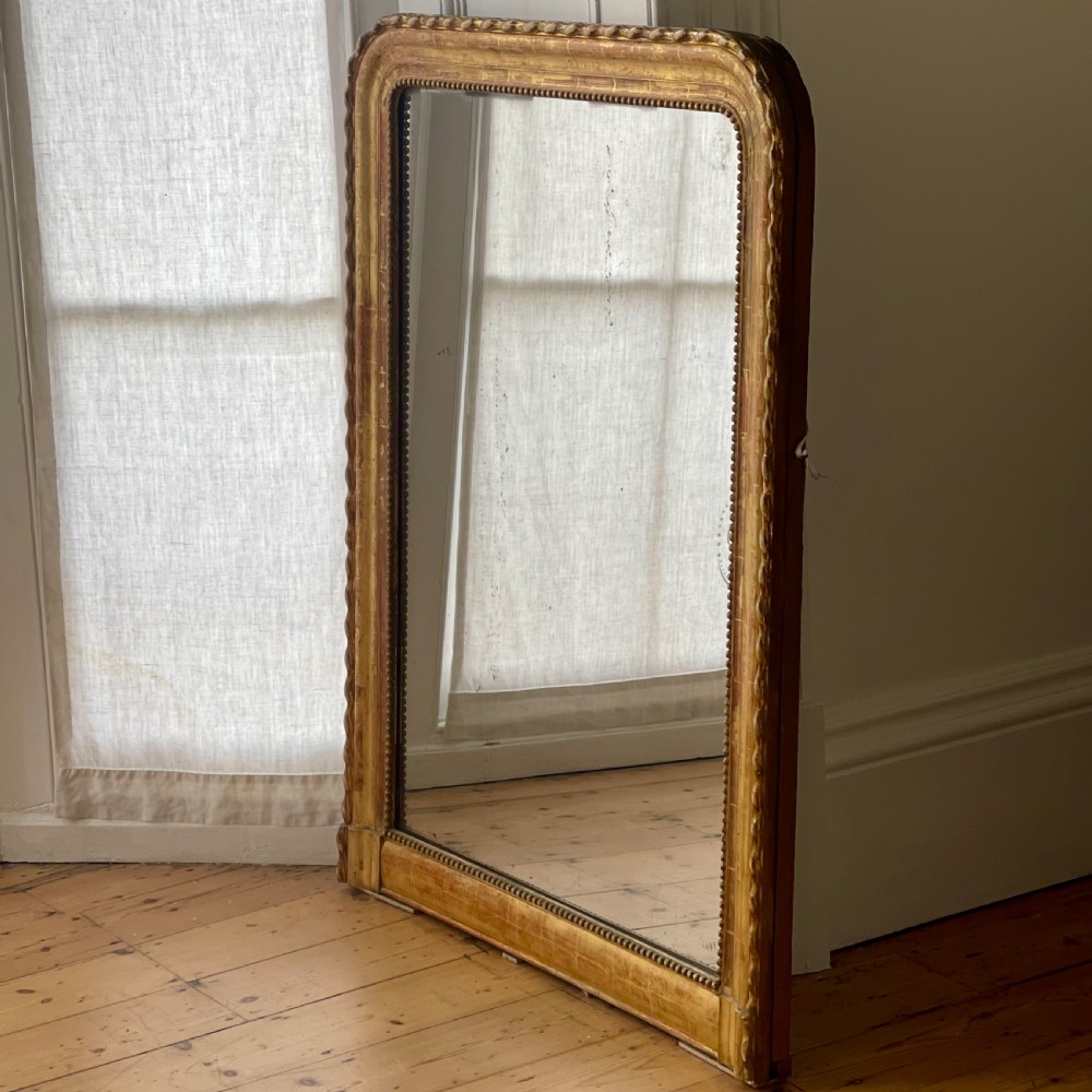 French gilt Louis Philippe mirror c1800 - mercury glass View V