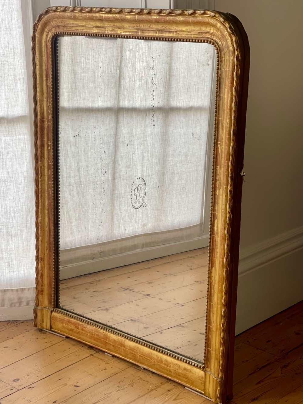 French gilt Louis Philippe mirror c1800 - mercury glass View VI