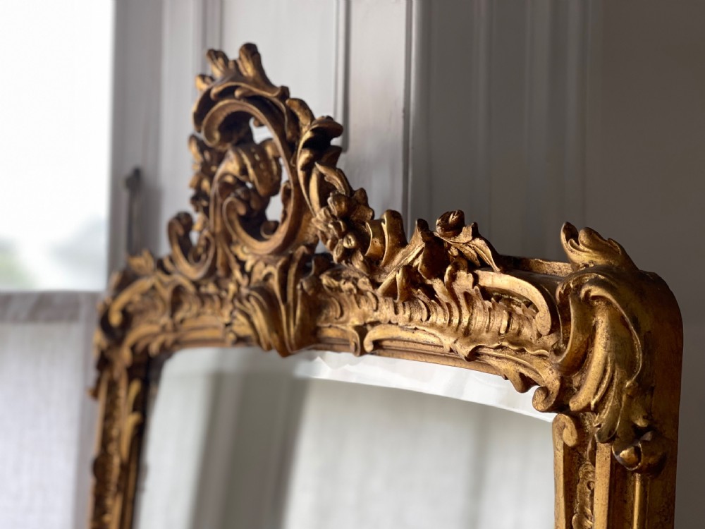 Antique French gilt mirror View IV