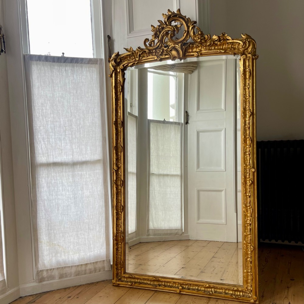 Antique French gilt mirror View VI