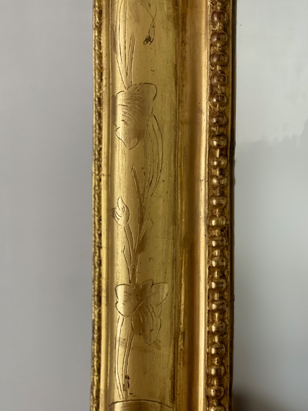 Large antique French gilt mirror  View VIII