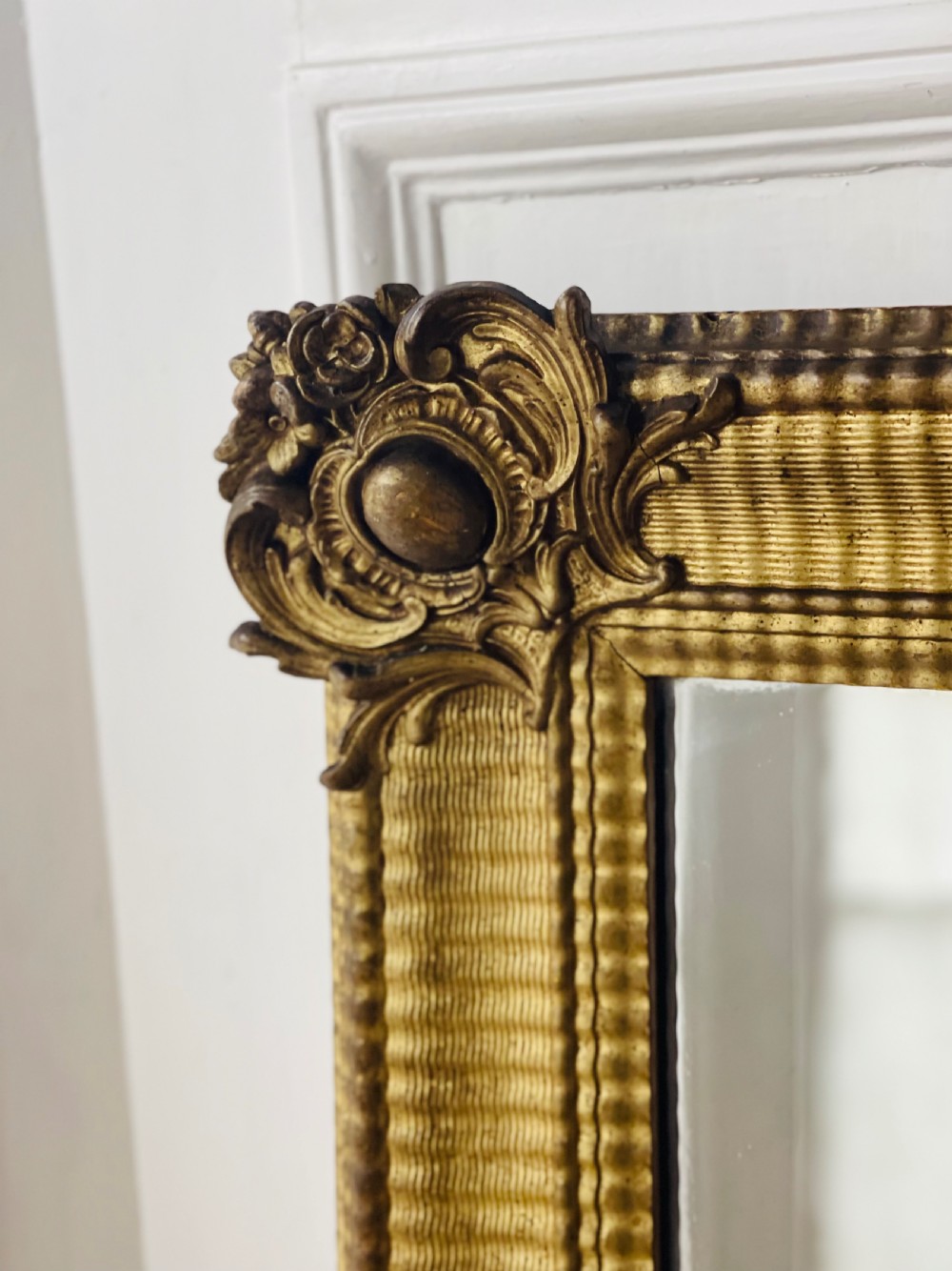 Antique French gilt mirror  View III