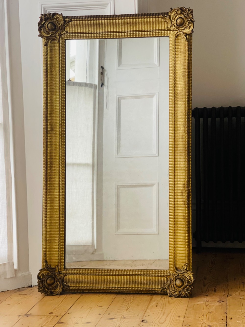 Antique French gilt mirror  View VI