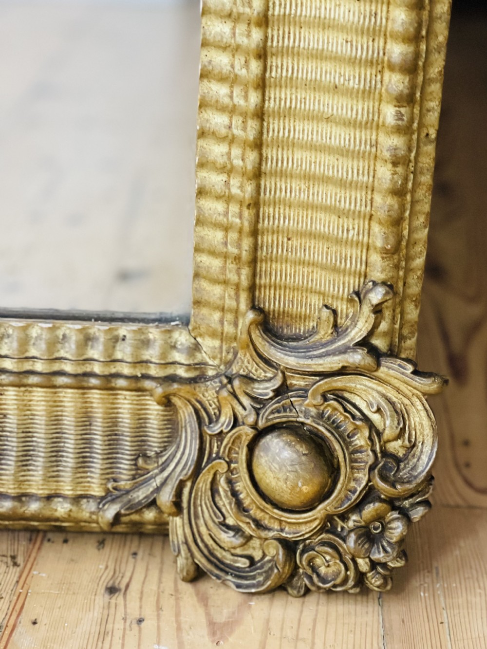 Antique French gilt mirror  View VIII