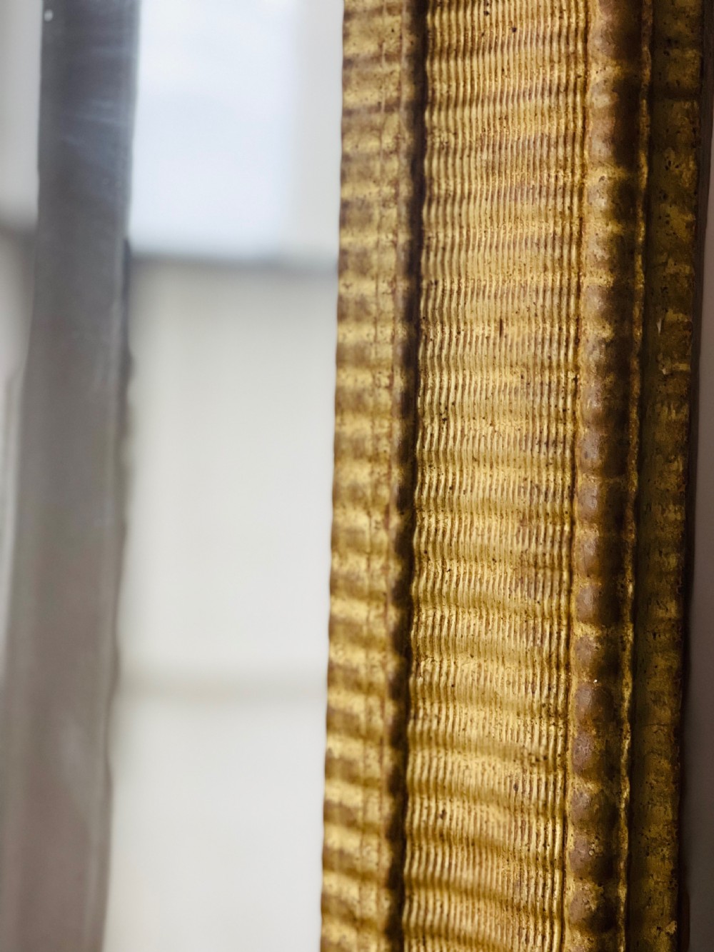 Antique French gilt mirror  View IX