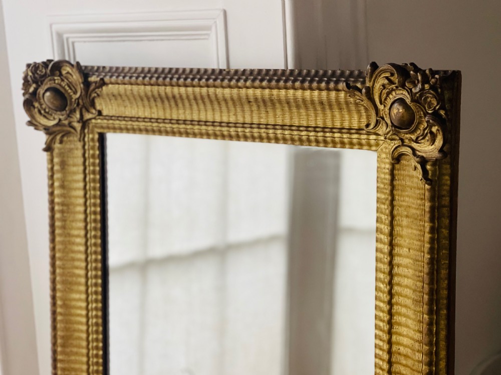 Antique French gilt mirror  View X