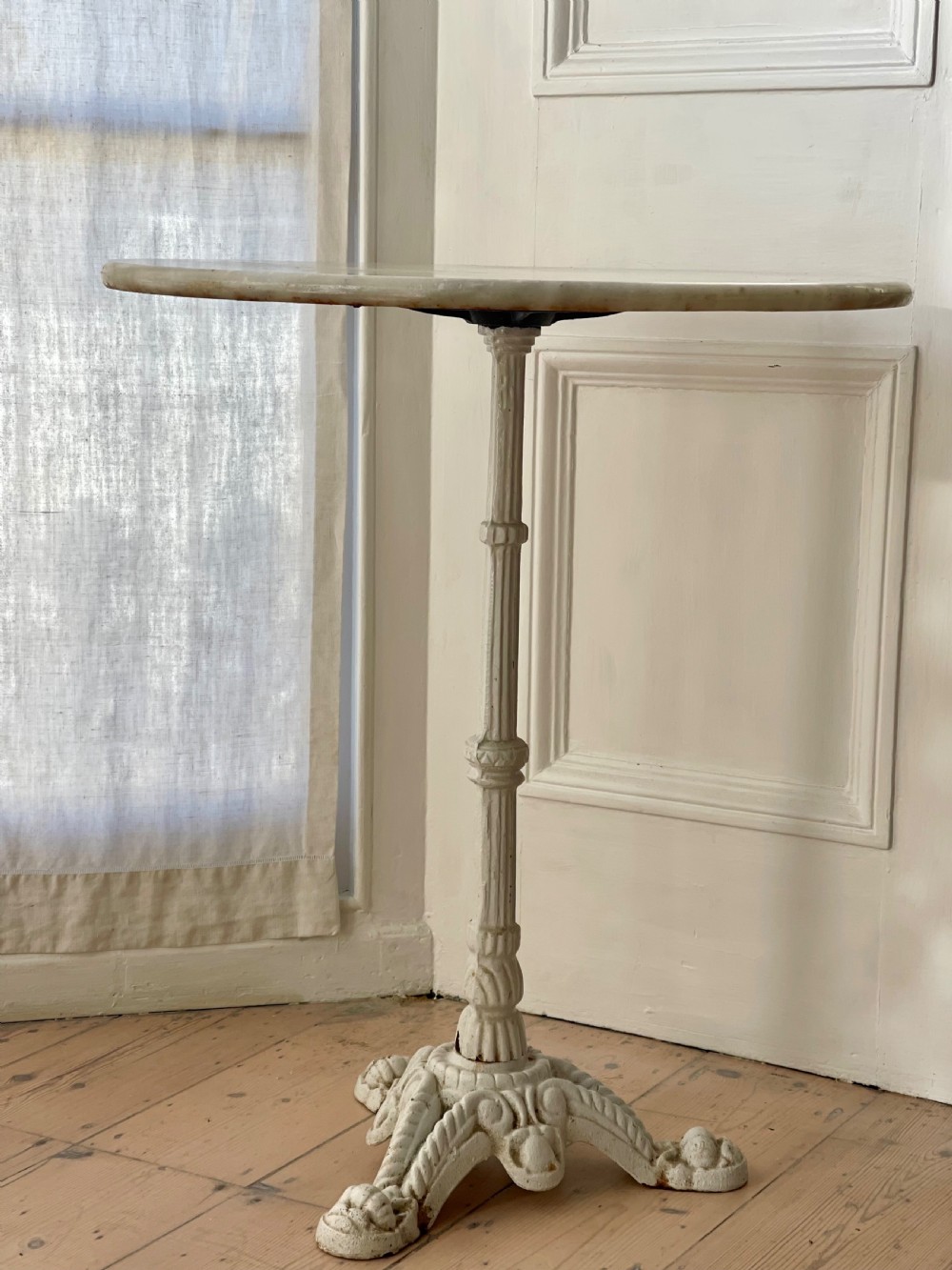 Antique French marble bistro table View III