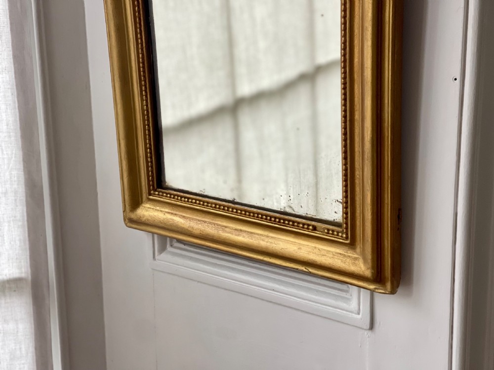 Antique French gilt mirror  View II