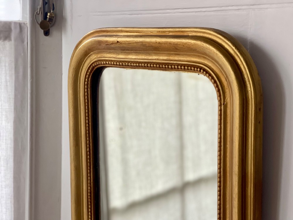 Antique French gilt mirror  View III