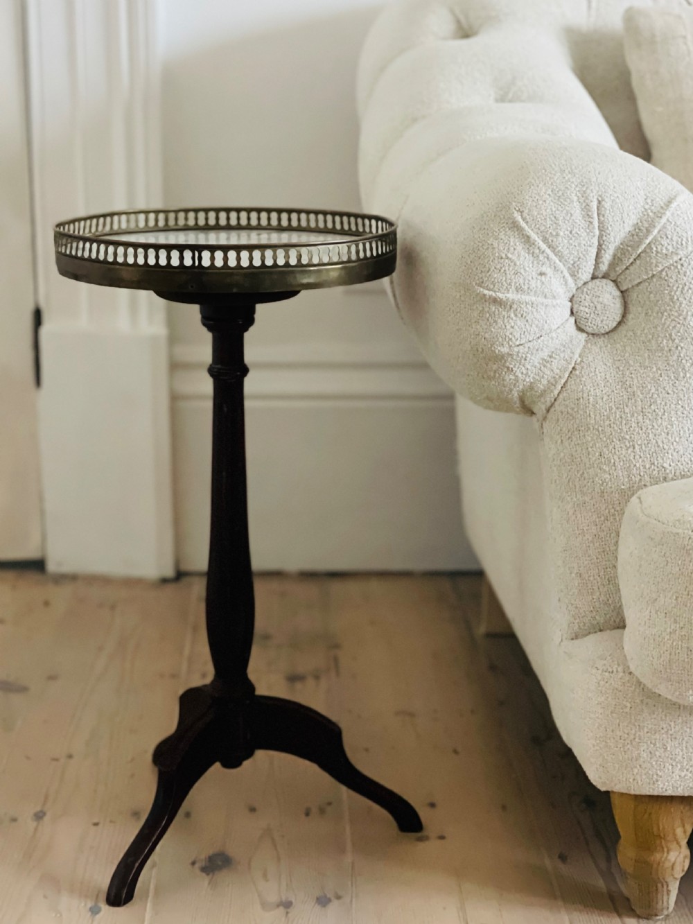 French marble topped occasional table gueridon View II