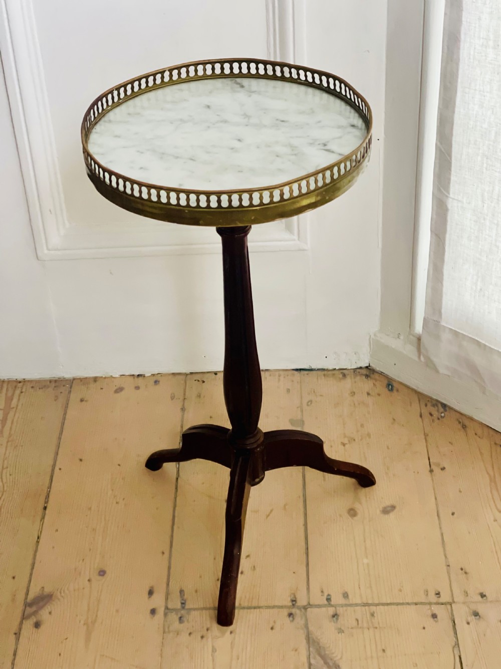 French marble topped occasional table gueridon View V