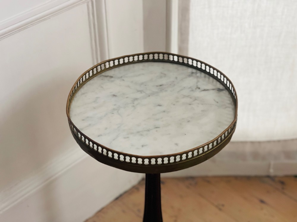 French marble topped occasional table gueridon View VI