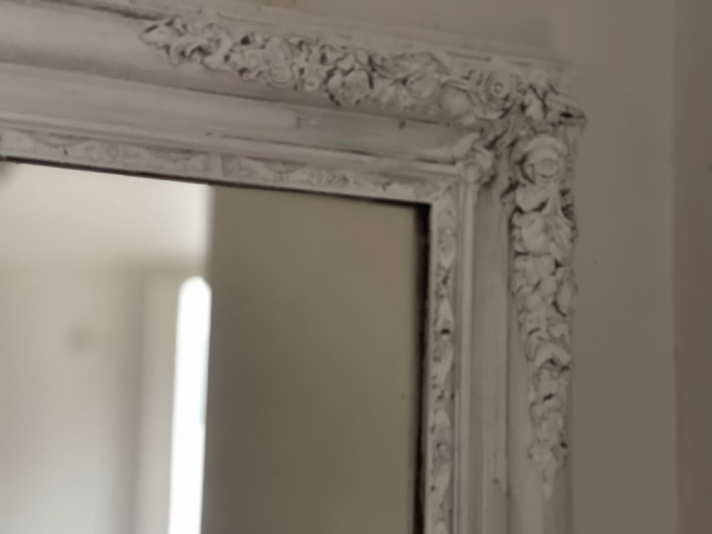 Antique French painted mirror c1880 View II
