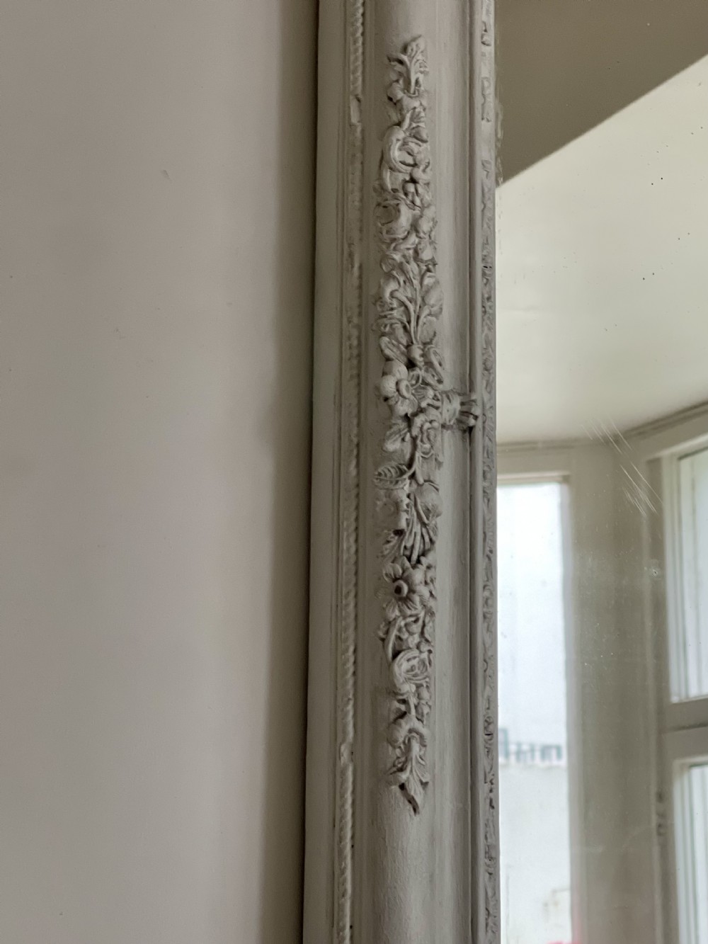 Antique French painted mirror c1880 View IV