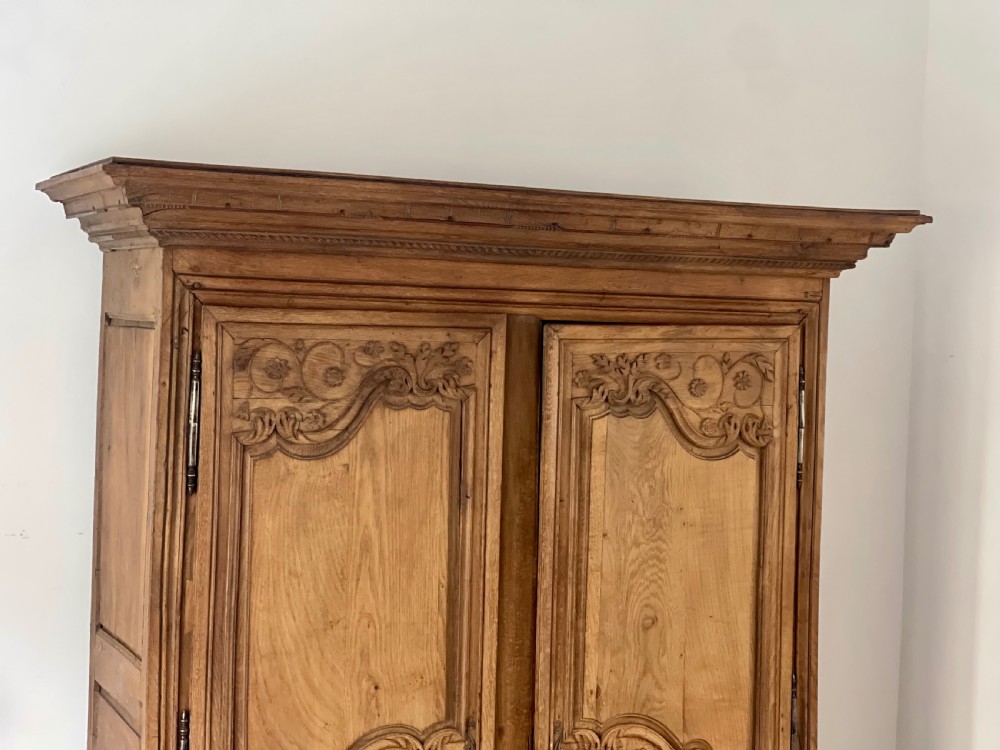 Antique French oak wedding armoire  View VII