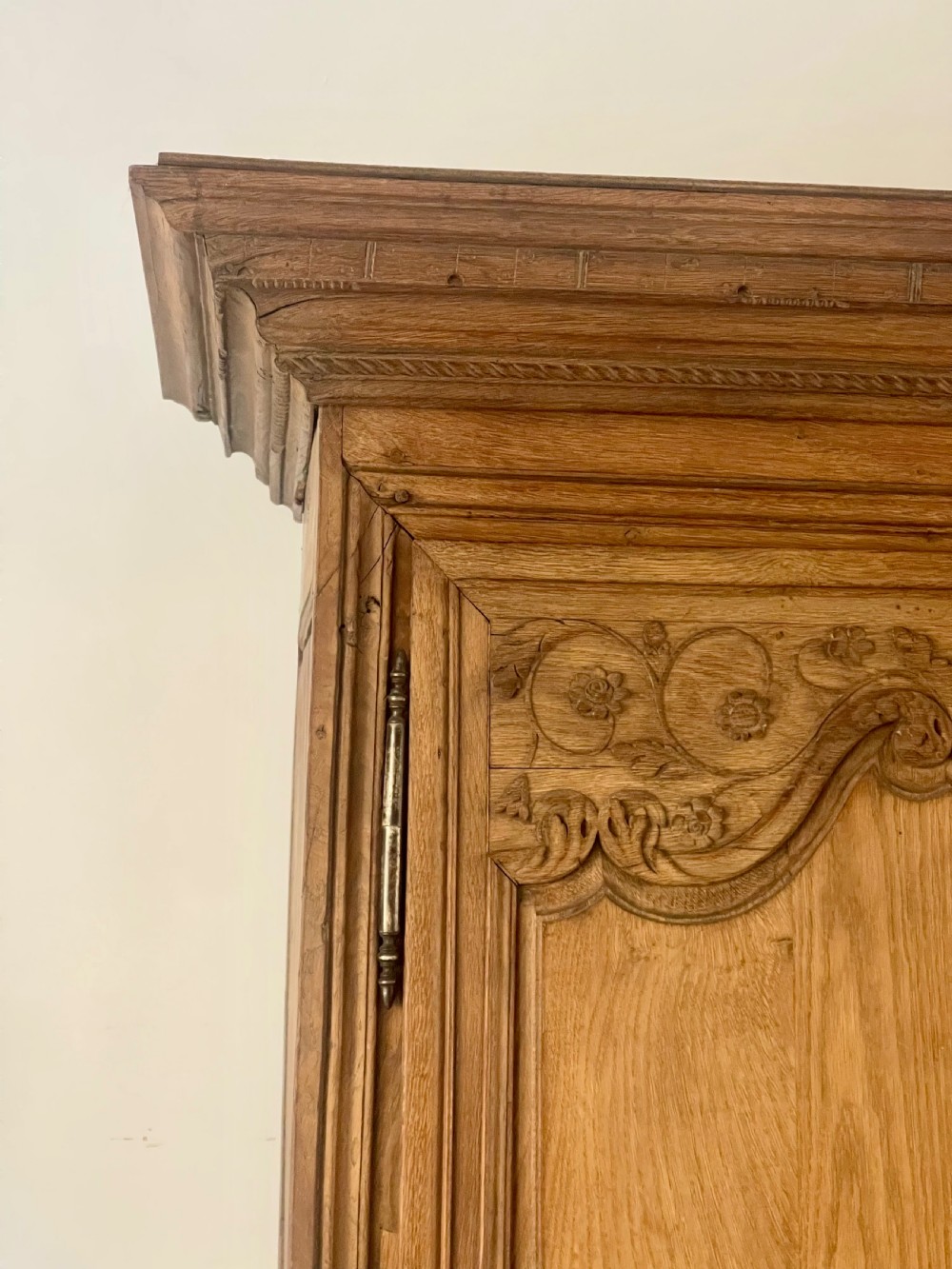 Antique French oak wedding armoire  View VIII