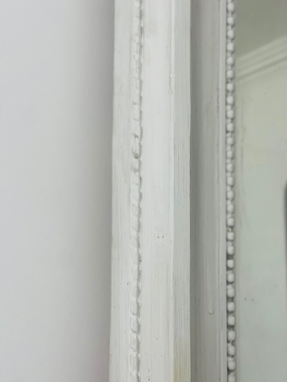 Large French antique painted mirror View II