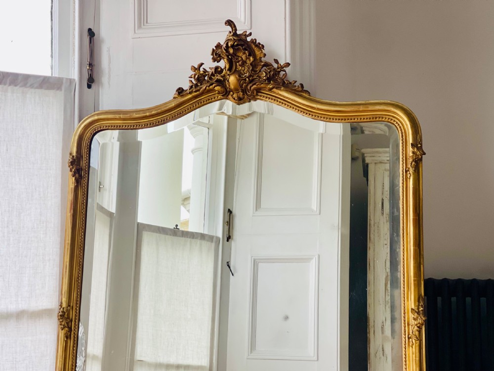 19th century French gilt Louis XV mirror View III