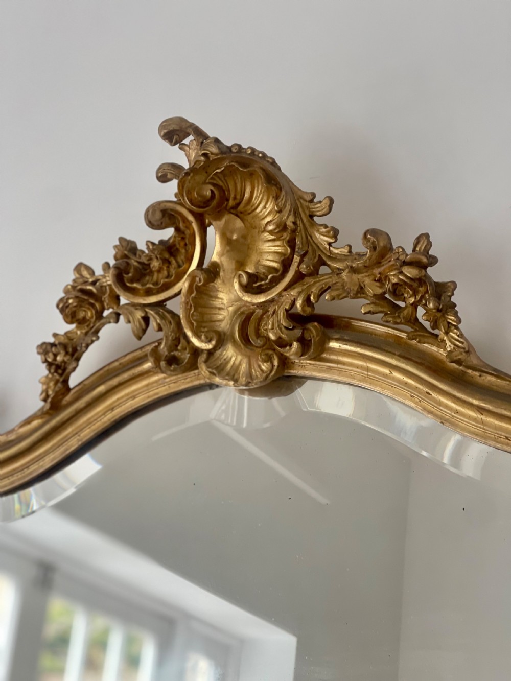 Large antique French gilt mirror  View IV