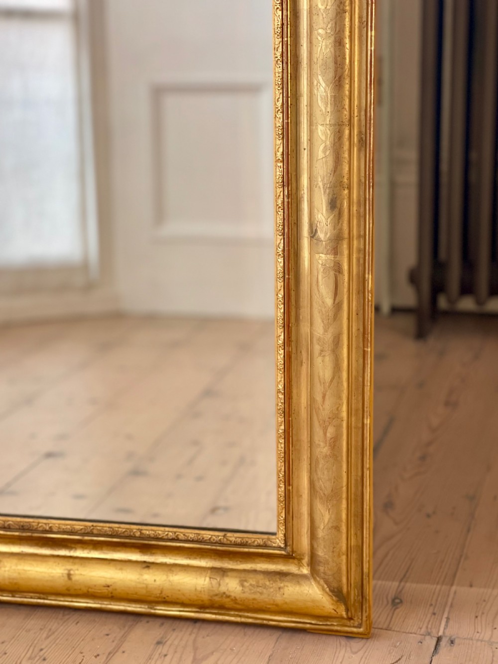 Antique French gilt Louis Philippe mirror c1860 View IV