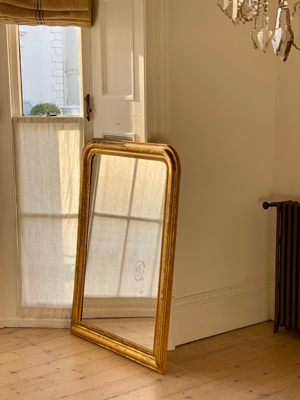 Antique French gilt Louis Philippe mirror c1860 View VI