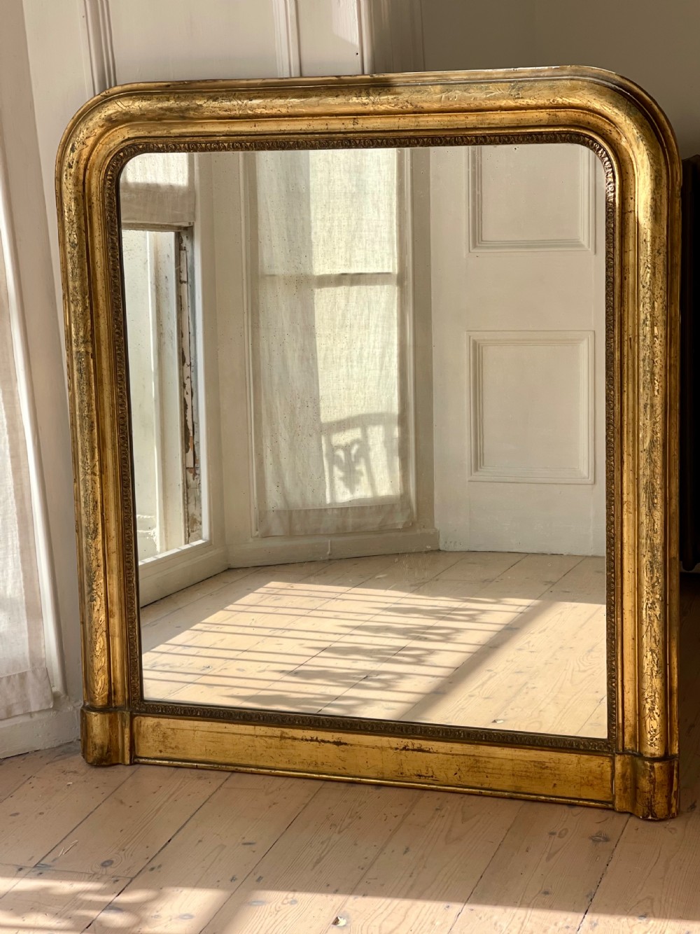Antique French gilt Louis Philippe mirror 