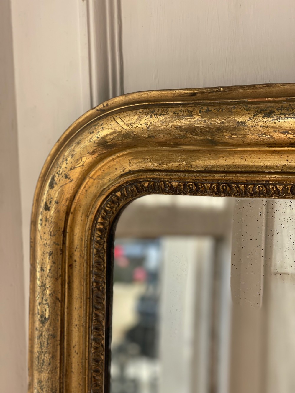 Antique French gilt Louis Philippe mirror  View IV