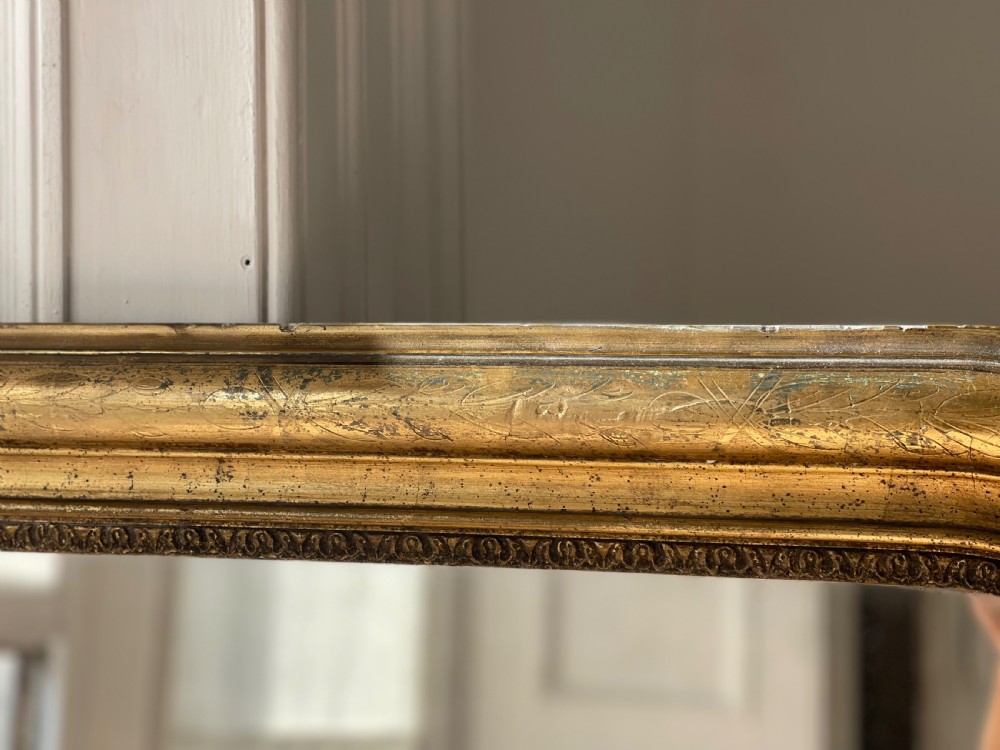 Antique French gilt Louis Philippe mirror  View VI