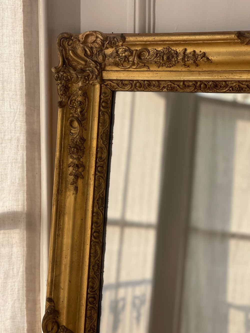 Antique French gilt mirror  View IV