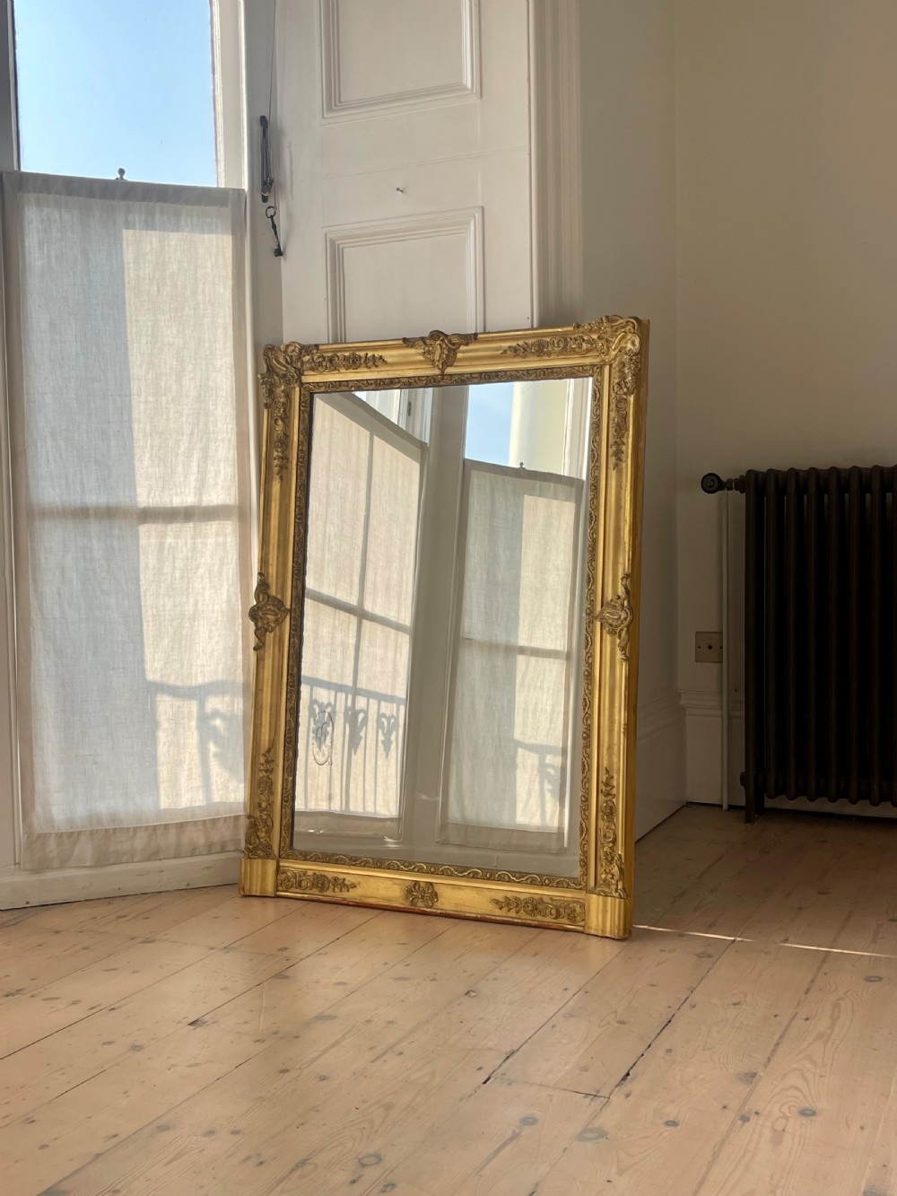Antique French gilt mirror  View VII