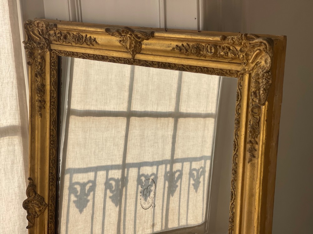 Antique French gilt mirror  View VIII