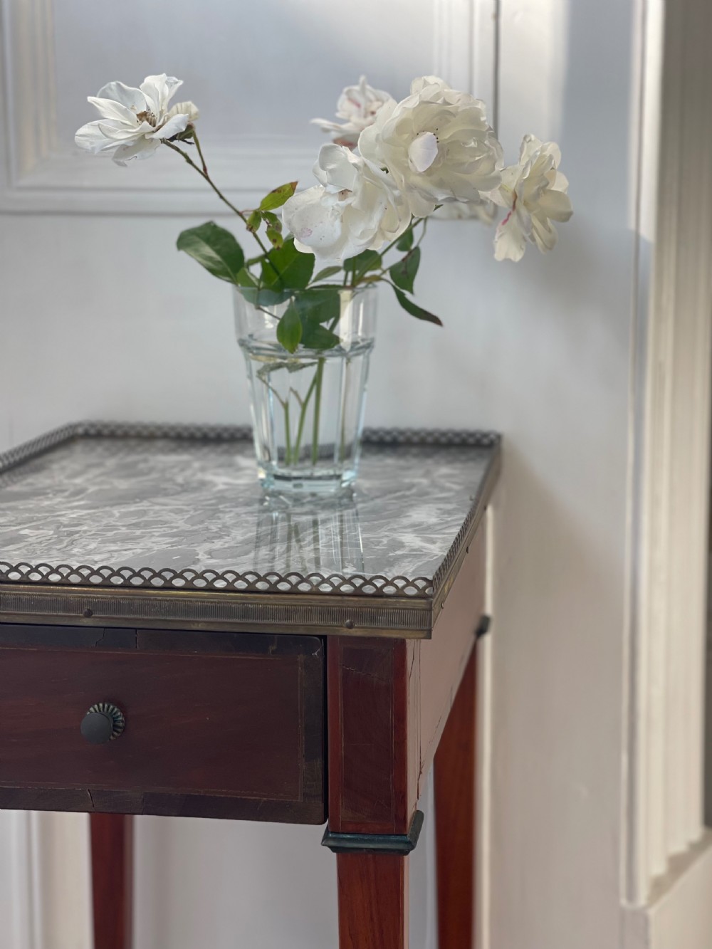 Antique French marble occasional table  View II