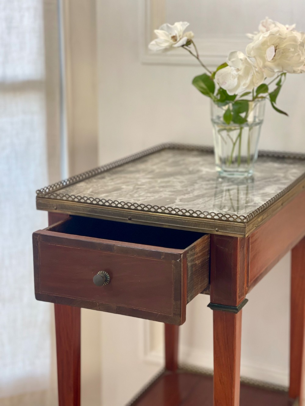 Antique French marble occasional table  View IV