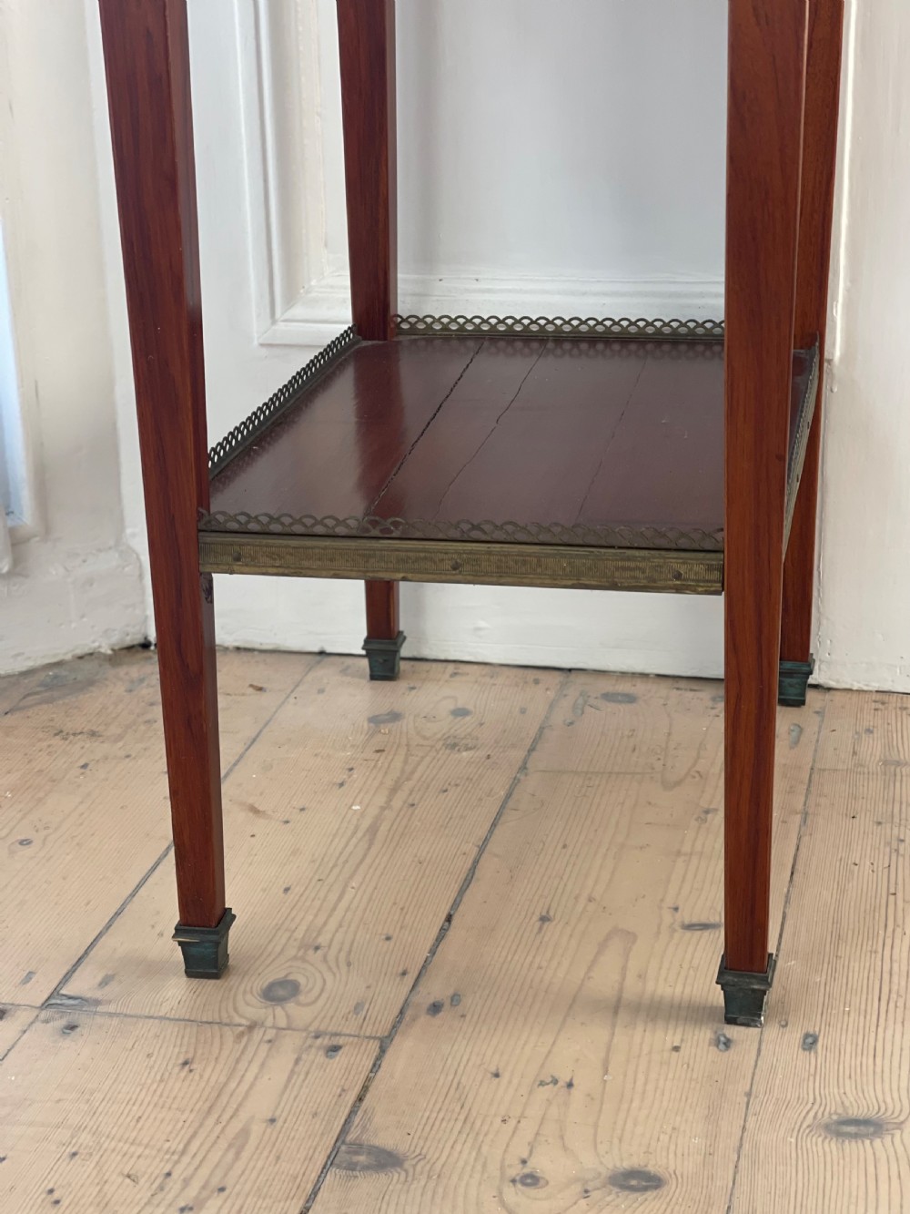 Antique French marble occasional table  View V