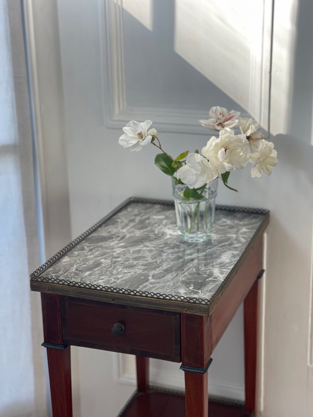 Antique French marble occasional table  View VII