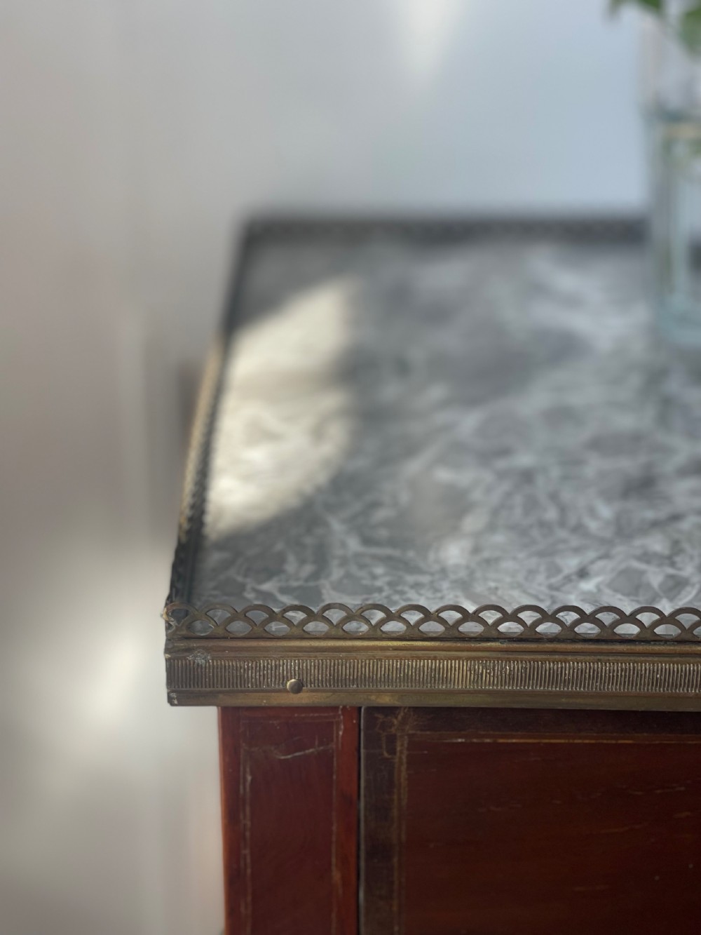 Antique French marble occasional table  View XIII