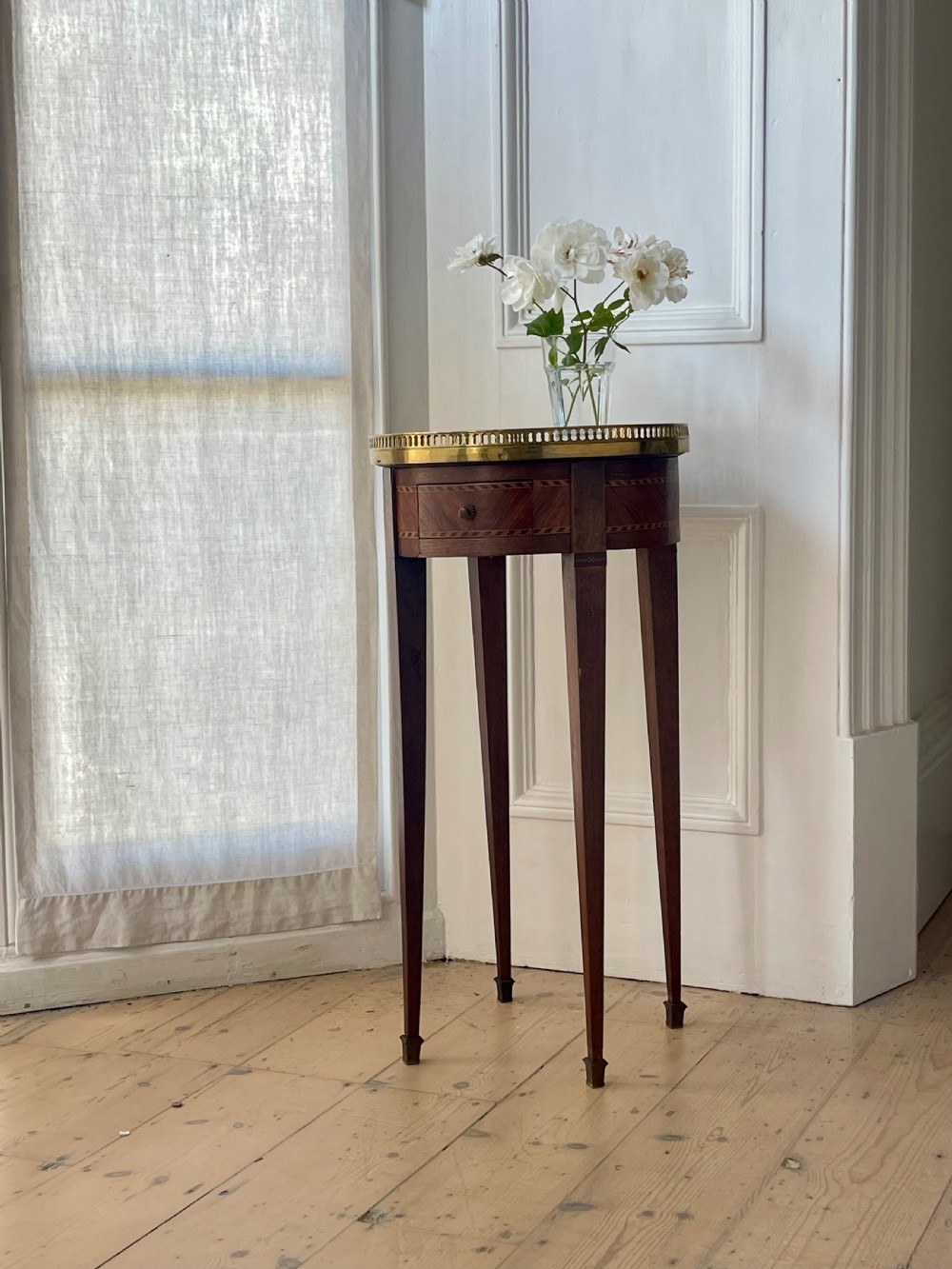 Antique French marble occasional table 