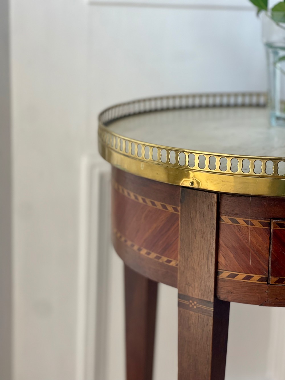 Antique French marble occasional table  View II