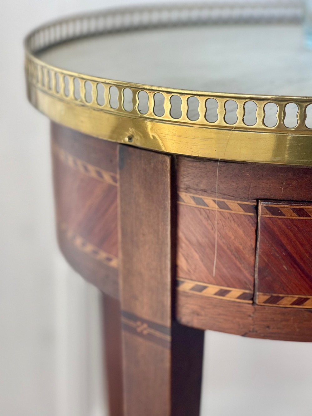 Antique French marble occasional table  View III